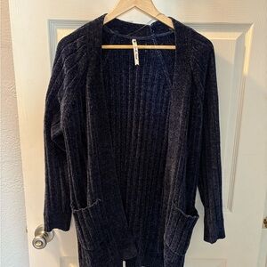 Cozy Navy Cardigan Sweater